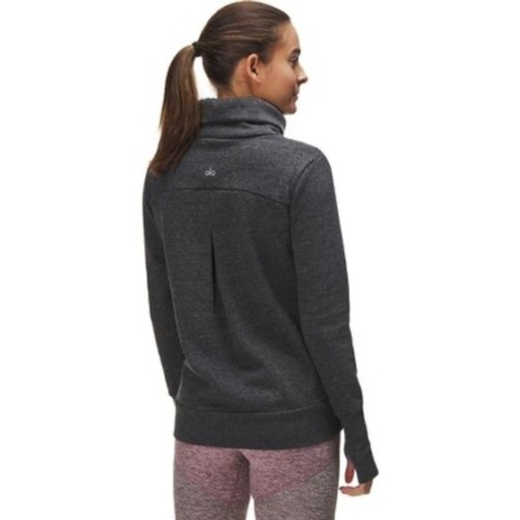 ALO Yoga Tops - ALO Yoga Haze Turtleneck Pullover Sweatshirt Gray M Women's See Measurements